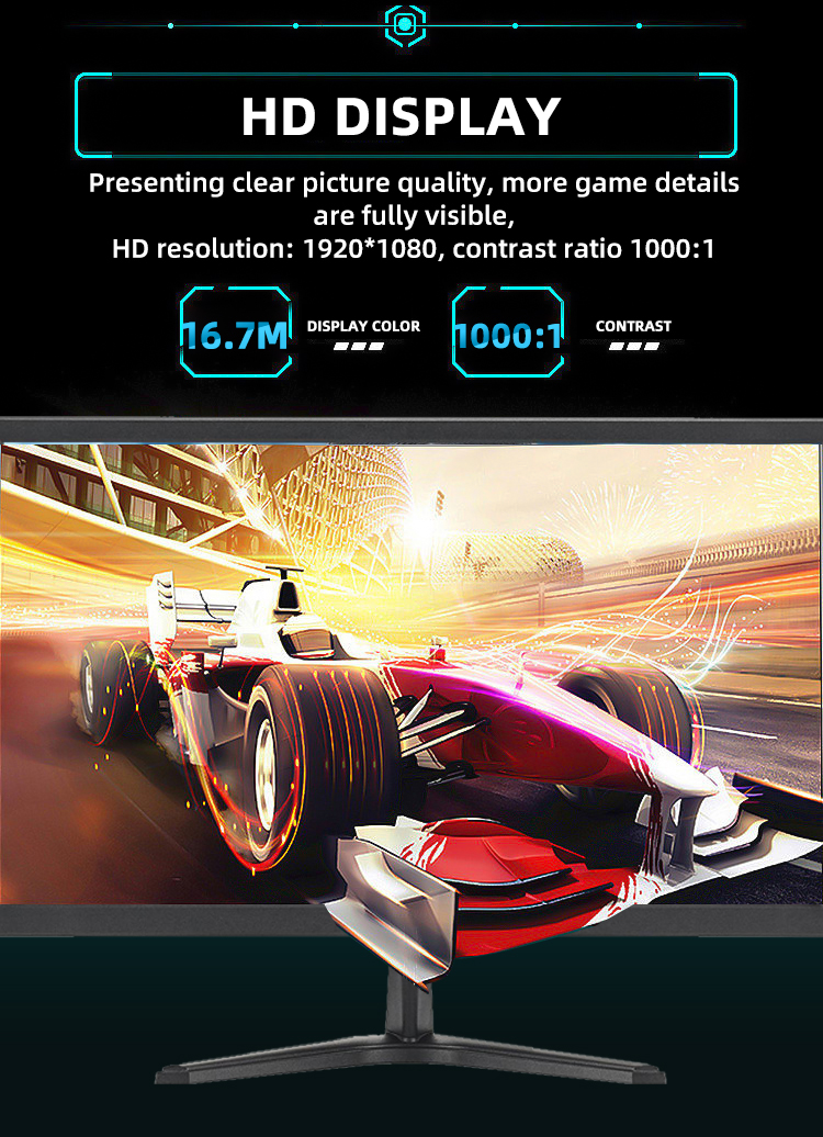 75Hz 1600*900 TN 5ms Monitor-HQ1951B5