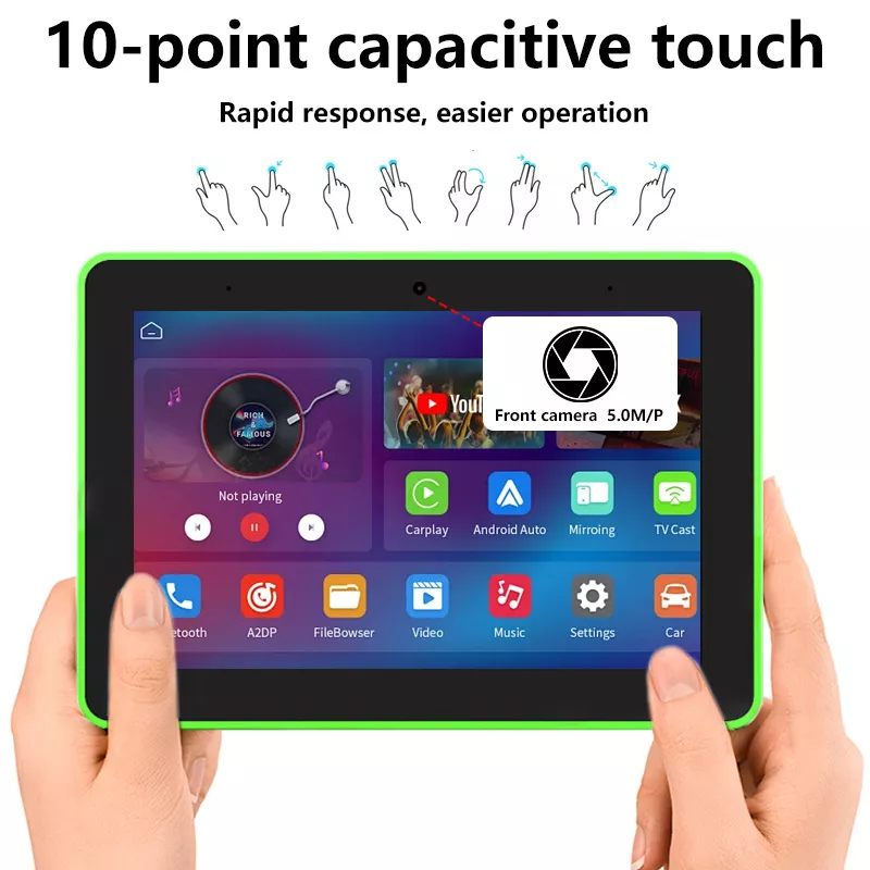 10.1 Inch Wall Mount All In One Android 11 Poe Tablet With Led Light