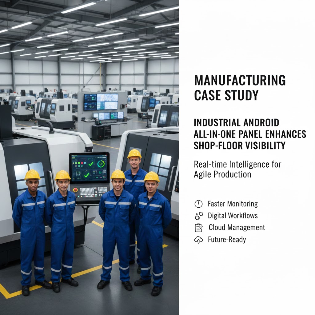 Manufacturing Case Study: Enhancing Production Visibility with Industrial Android All-in-One Panels
