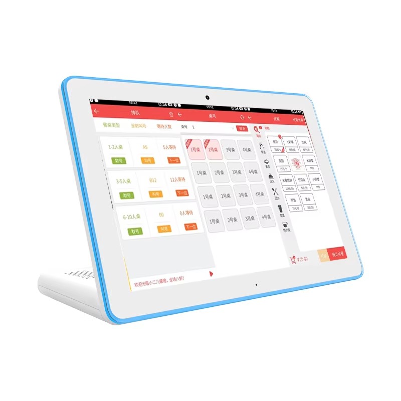 10.1inch L shape android tablet pc touch screen Rockchip quad core POE NFC business self-service kiosk