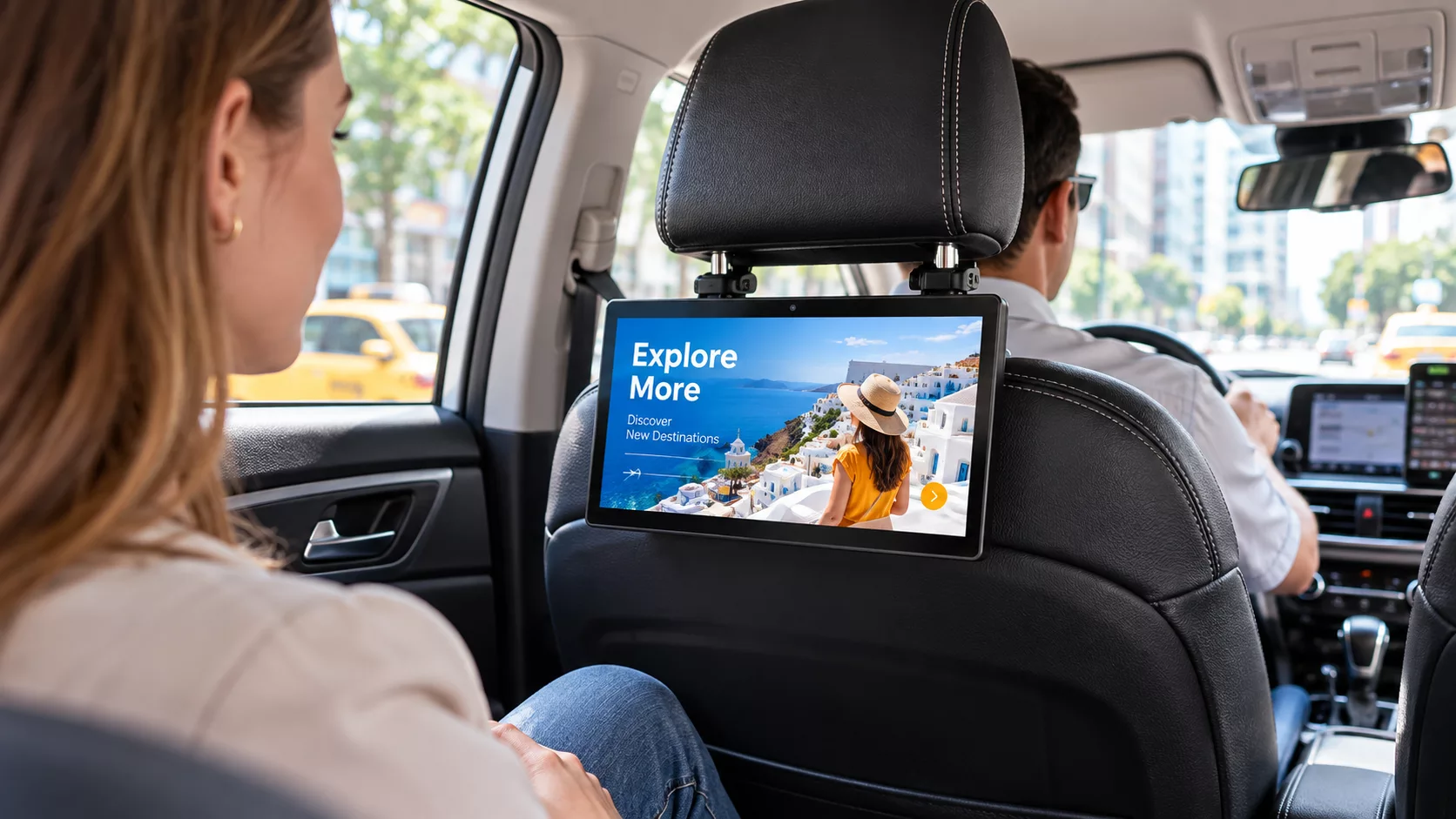 in-vehicle Android display banner