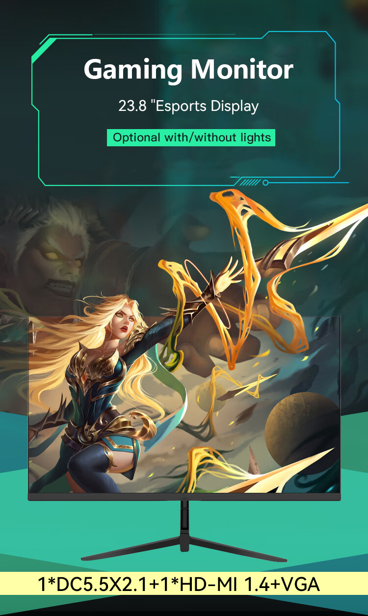 Custom esports computer monitor