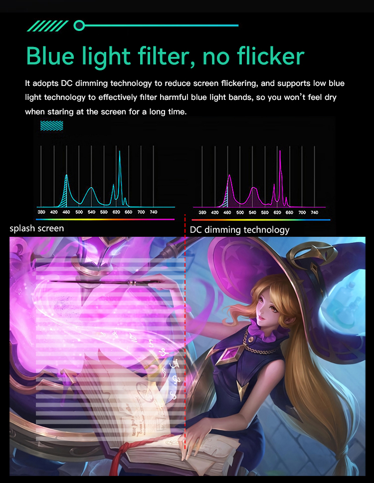 Custom esports computer monitor