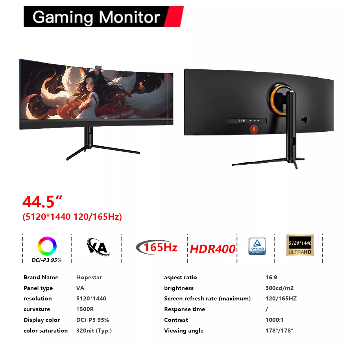 Custom gaming monitor, support OEM/ODM