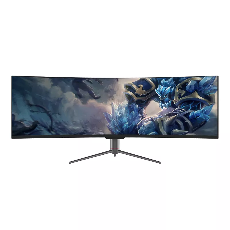 Wholesale 49 Inch Ultrawide Display 4K 5120*1440 Speakers VA Eye Care Screen HDR400 120HZ Curved Gaming Monitor