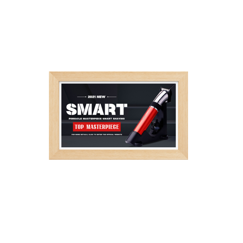 15.6inch android 14 tablet pc wall mount wood frame digital signage advertising display Touch screen remote control POE NFC