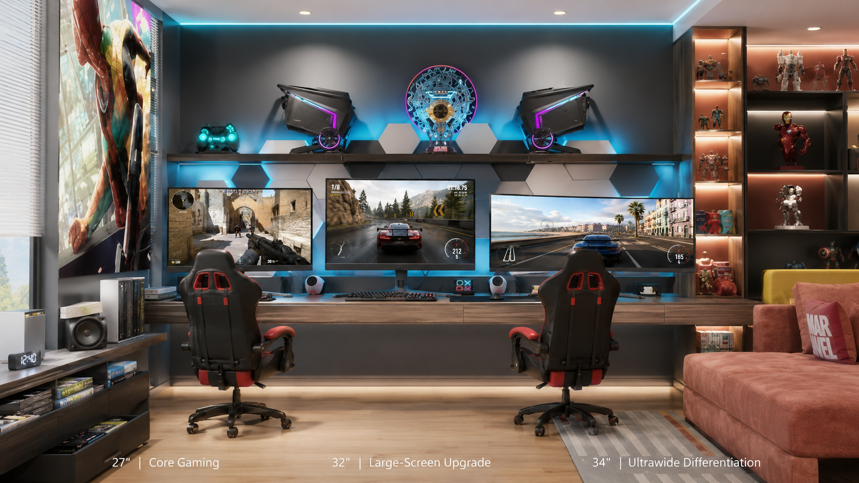 CnHopestar Curved Gaming Monitor Lineup: 27 inch, 32 inch and 34 inch OEM Configuration Guide